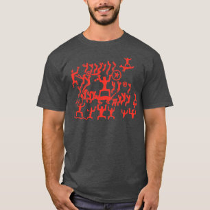 T-shirt Peinture de la grotte de pierre Motif d'art paléol