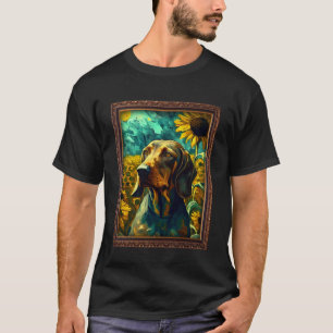 T-shirt Peinture de la montagne bavaroise Sunflower F