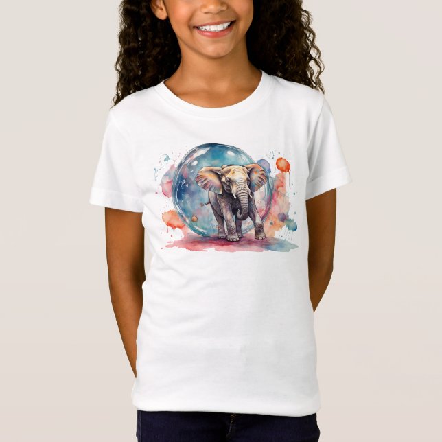 T-Shirt Peinture de l'éléphant Peinture de l'éléphant créa (Devant)