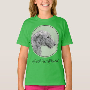 T-shirt Peinture de lévrier irlandais - Art de chien origi