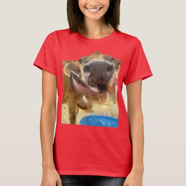 T-shirt Peinture de lick de vache (Devant)