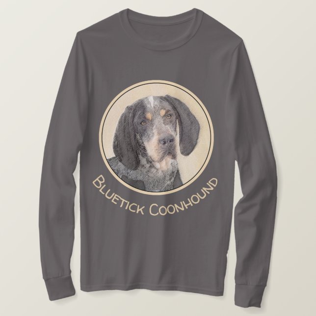 T-shirt Peinture de linge bluetick - mignon chien original (Design devant)