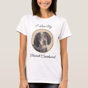 T-shirt Peinture de linge bluetick - mignon chien original