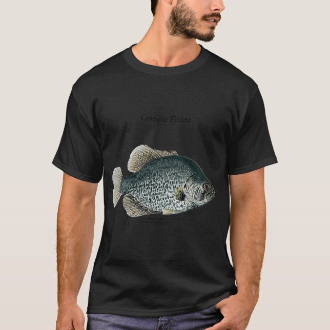 T-shirt Peinture de marachigan noir du lac (Devant)