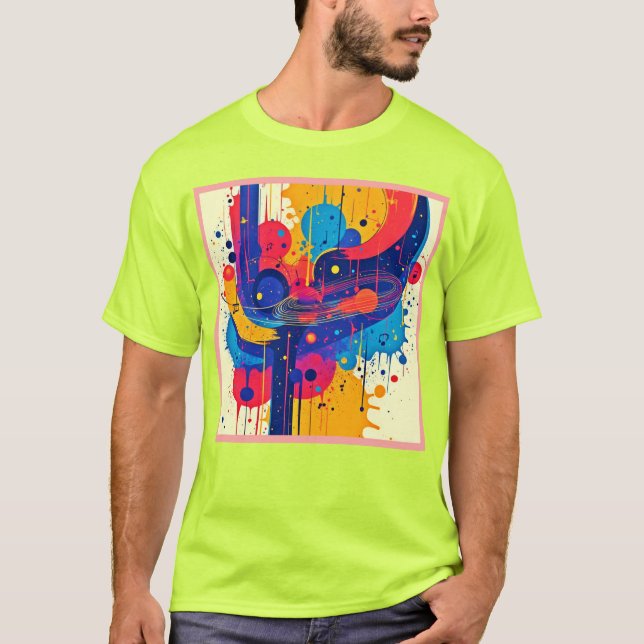 T-shirt Peinture de musique émotion (Devant)