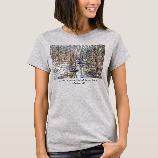 T-shirt Peinture de neige de Branson Fall Creek (Devant)