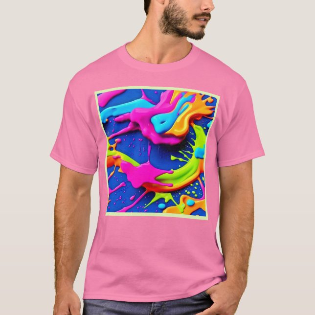 T-shirt Peinture de néon (Devant)