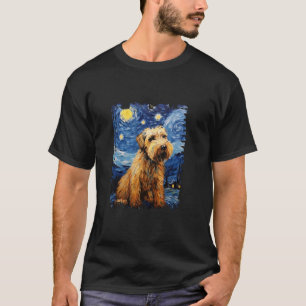 T-shirt Peinture de nuit à poil doux à roulette