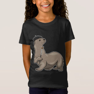 T-Shirt Peinture de Otter Pinceau de peinture