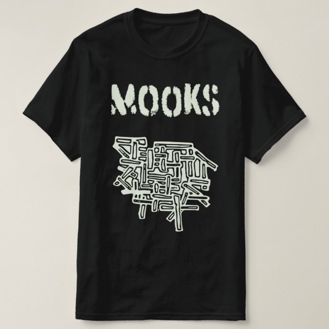 T-shirt Peinture de patch de bloc Mooks (Design devant)