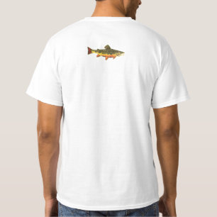 T-shirt Peinture de poisson à l'omble de fontaine