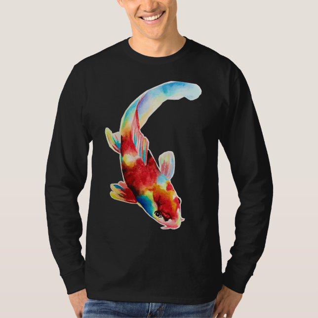 T-shirt Peinture de poisson de Koi (Devant)