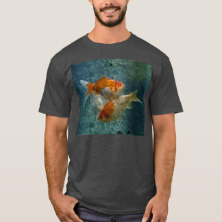 T-shirt Peinture de poisson d'or