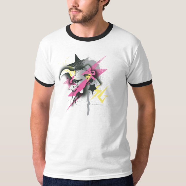 T-shirt Peinture de pulvérisation Supergirl (Devant)