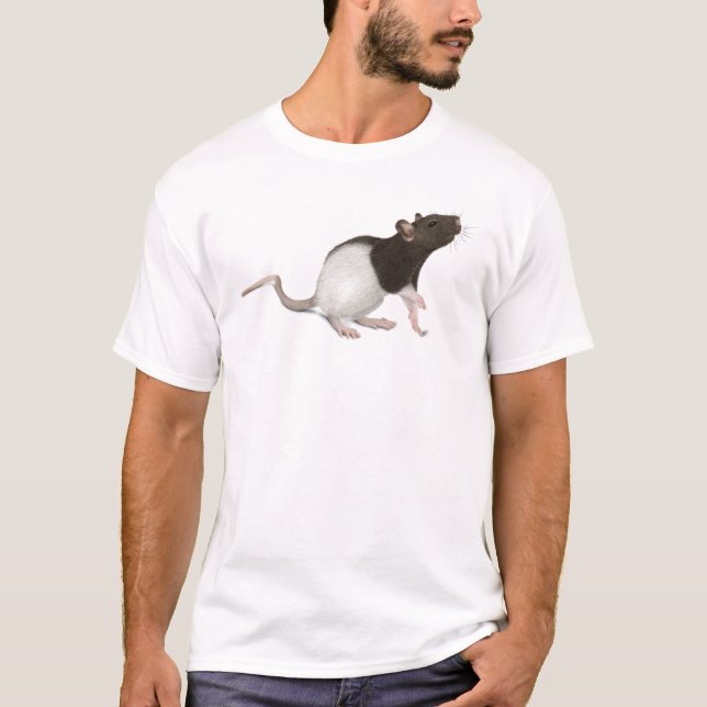 T-shirt Peinture de rat d'animal familier (Devant)