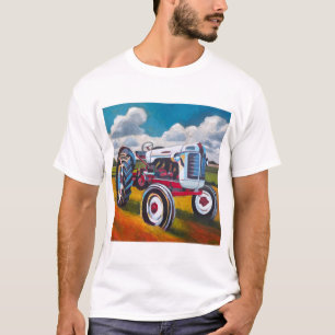 T-shirt Peinture de tracteur vintage - Cadeau pour les ama