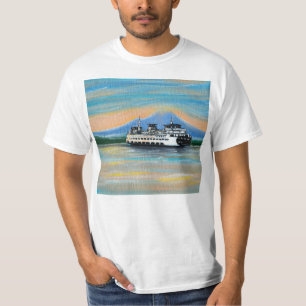 T-shirt Peinture de traversier Sunrise