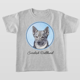 T-shirt Peinture de Vallhund Suédois - Art Original de Chi