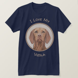 T-shirt Peinture de Vizsla - art original mignon de chien