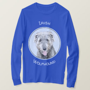 T-shirt Peinture de Wolfhound irlandais - Joli art origina