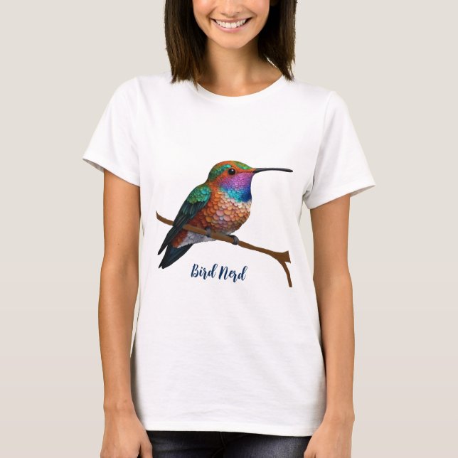 T-shirt Peinture des colibris de Vibrant Allen (Devant)