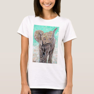 T-shirt Peinture des éléphants de bébé