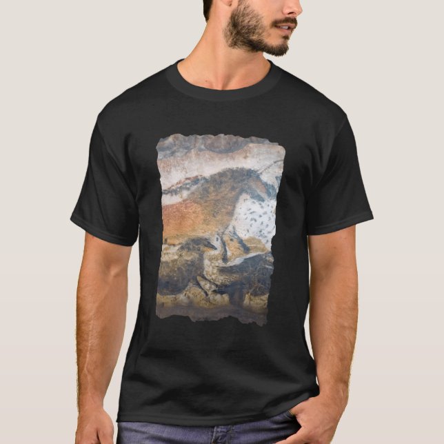 T-shirt Peinture Des Grottes Chevaux Préhistoriques Dans L (Devant)