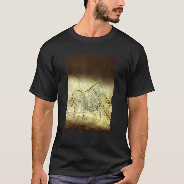 T-shirt Peinture des grottes préhistoriques dans la grotte (Devant)