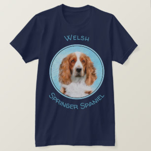 T-shirt Peinture d'espagnol Welsh Springer - Art original 