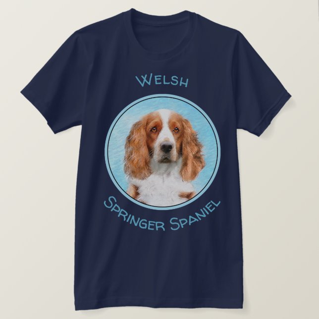T-shirt Peinture d'espagnol Welsh Springer - Art original  (Design devant)