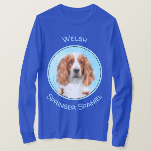 T-shirt Peinture d'espagnol Welsh Springer - Art original 