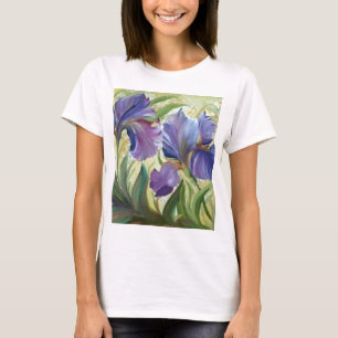 T-shirt Peinture d'iris romantique