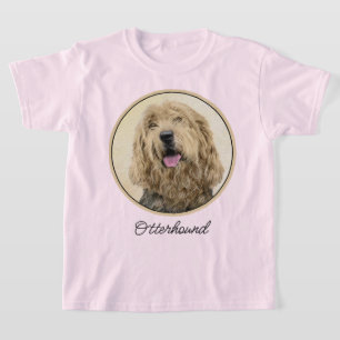 T-shirt Peinture d'Otterhound - Joli art original de chien