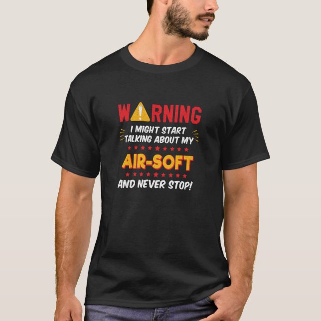 T-shirt Peinture Douce Air Combat Blague Graphique (Devant)