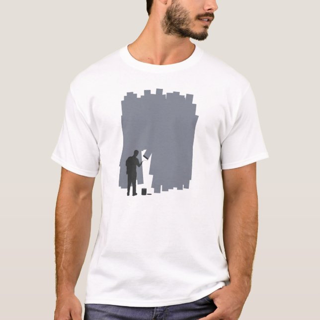 T-shirt Peinture d'un mur (Devant)