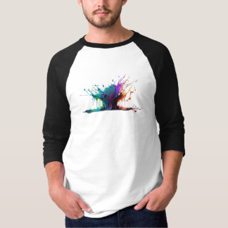 T-shirt Peinture éclatante colorée