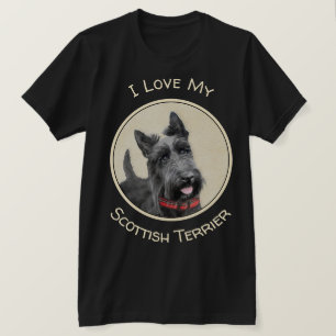 T-shirt Peinture écossaise Terrier - Cute Original Chien A