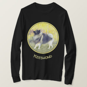 T-shirt Peinture en teint de Keeshond - jolie art original