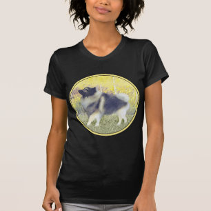 T-shirt Peinture en teint de Keeshond - jolie art original