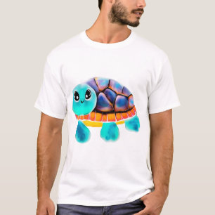 T-shirt Peinture encaustique tortue Copie
