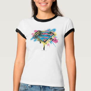 T-shirt Peinture et flaques de Supergirl