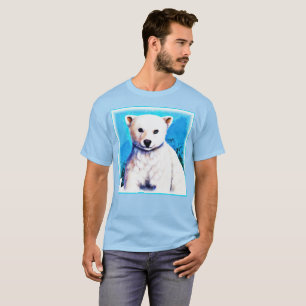 T-shirt Peinture étonnante d'un petit ours polaire. Comman