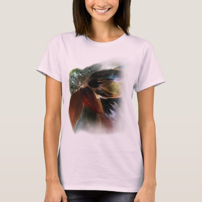 T-shirt Peinture florale Dahlia (Devant)