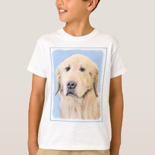 T-shirt Peinture Golden Retriever - Joli art original chie