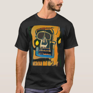 T-shirt Peinture Graffiti Street Art Skull