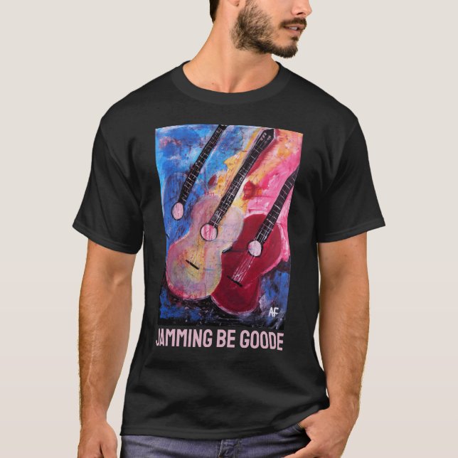 T-shirt Peinture Jamming be Goode par Alfred Fox (Devant)