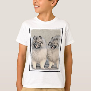 T-shirt Peinture Keeshond Brothers - Art Chien original