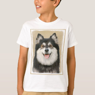 T-shirt Peinture Lapphund Finlandaise - Joli art original 