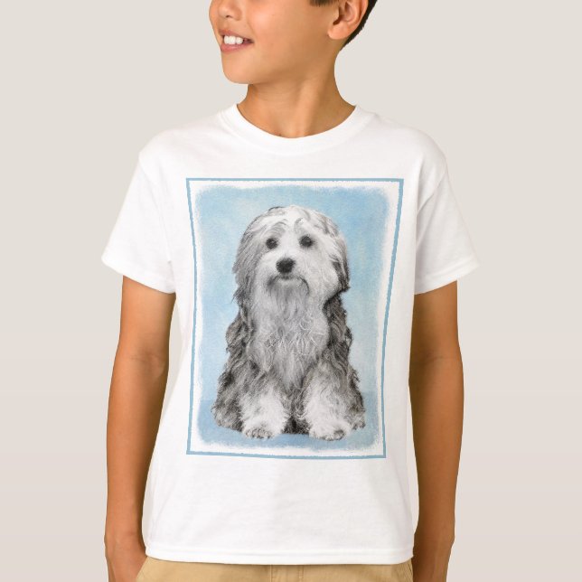 T-shirt Peinture Lowchen - Cute Original Chien Art (Devant)