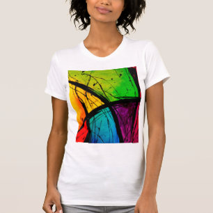 T-shirt Peinture lumineuse géniale d'art abstrait